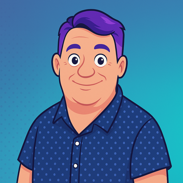 Cartoon portrait of Marc P Summers